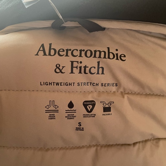 ABERCROMBIE & FITCH LIGHTWEIGHT STRETCH PUFFER JACKET! - Picture 7 of 8